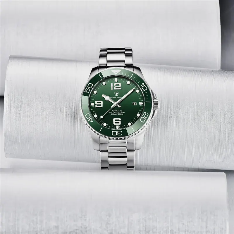 Pagani Design HydroConquest Green Dial Men's Watch-  PD-1702